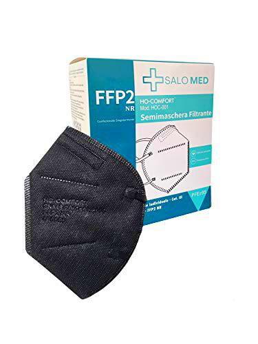 Salo Med 20 Mascarillas Ffp2 Negro Mascarilla Desechable Ffp2 Negras 6178